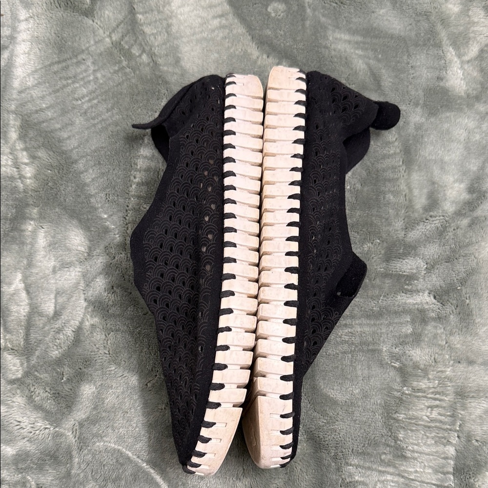 Ilse Jacobsen Black Espadrille Slip-Ons - Picture 7 of 12